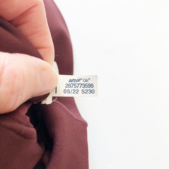 AERIE Offline Real Me High Waisted Crossover Flare Leggings Royal Berry Size XXL - Picture 7 of 12